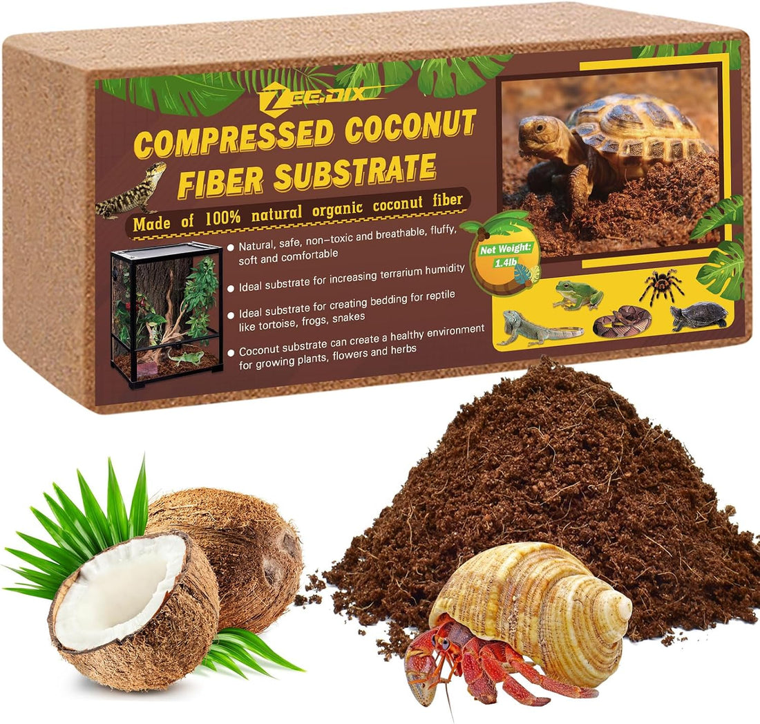 ZeeDix 2 Pack Coconut Fiber Substrate