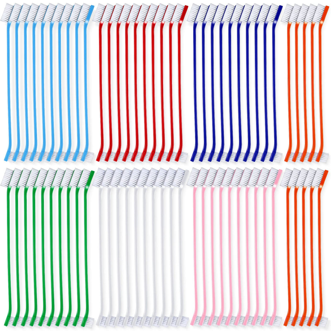 Honeydak Dog Toothbrush Bulk Dual Headed Dental Brushes Dogs Tooth