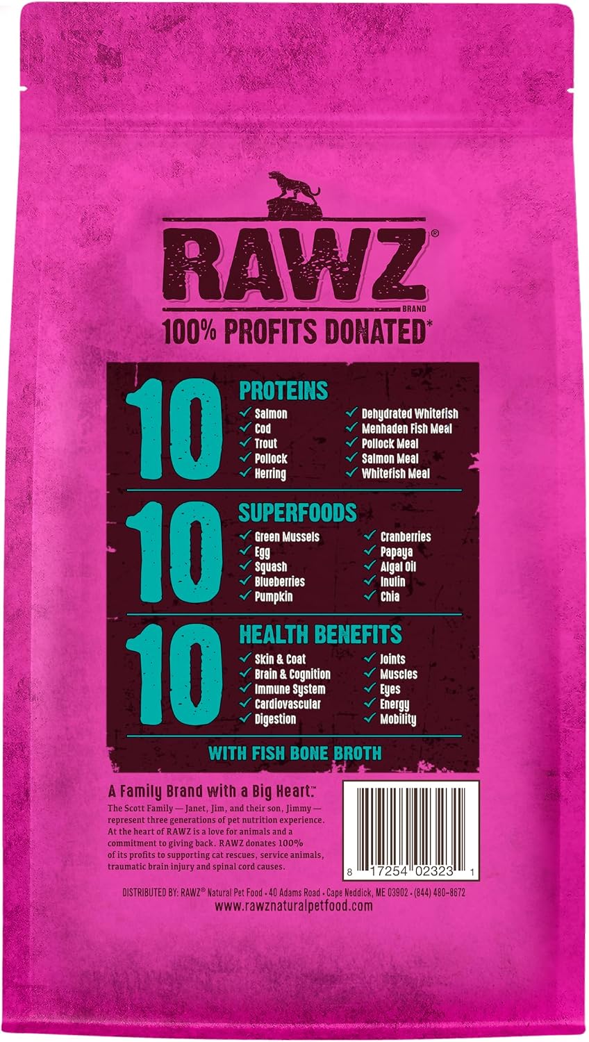 Rawz Cat Dry Food, 10+ Essentials Fish & Dehydrated Fish Recipe
