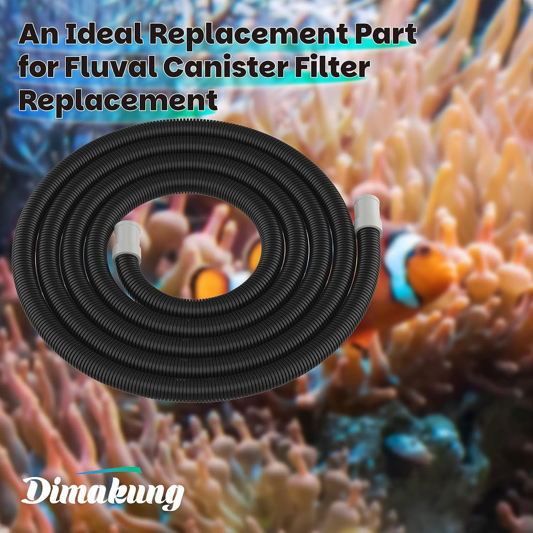 Canister Filter Ribbed Hosing A20015 Replace for Fluval Canister