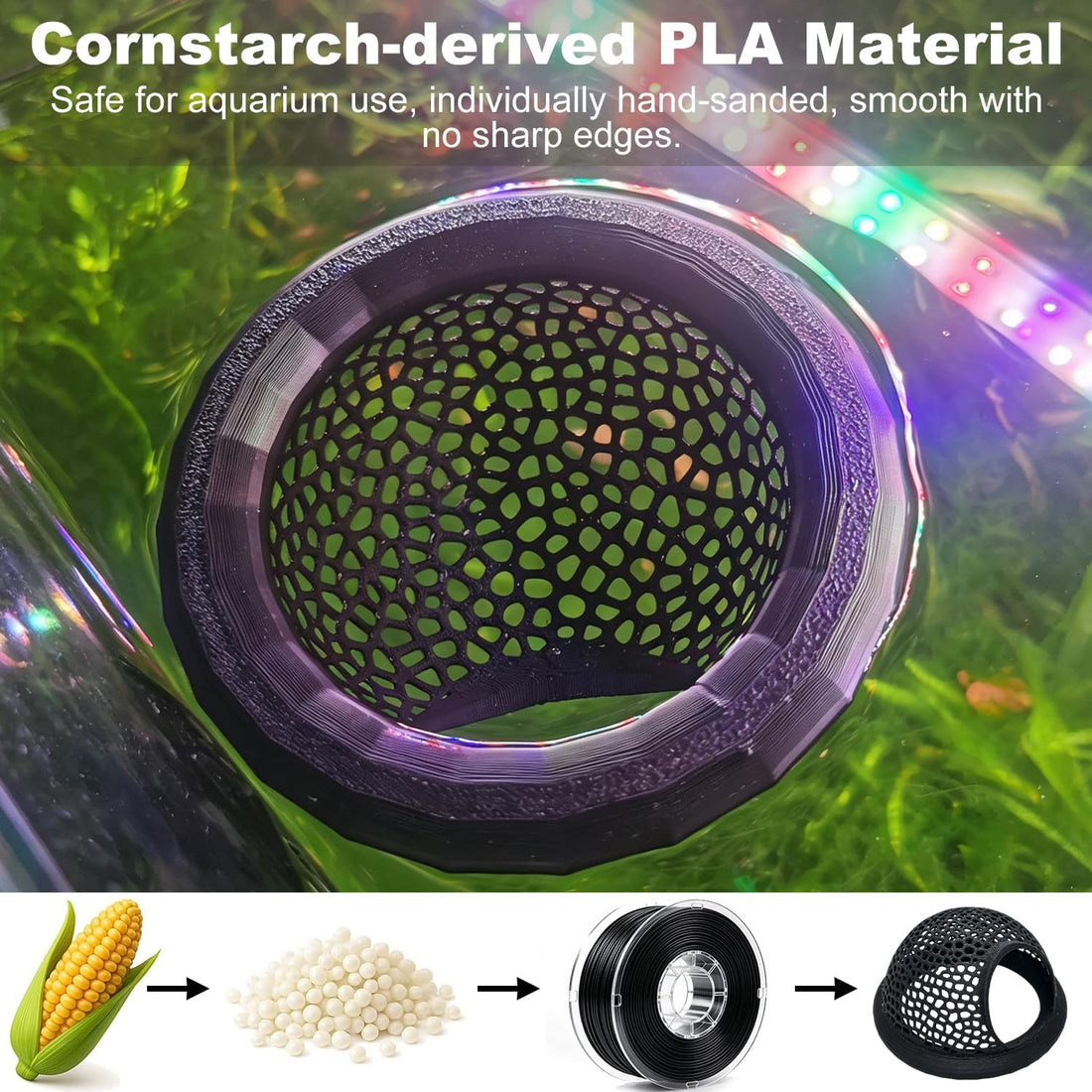 Floating Betta Hammock and Feeding Ring, Aquarium Beta Hideout, Cave