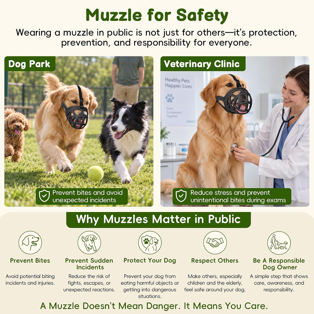 Mayerzon Basket Muzzle for Large Dogs Rottweiler to Anti Biting