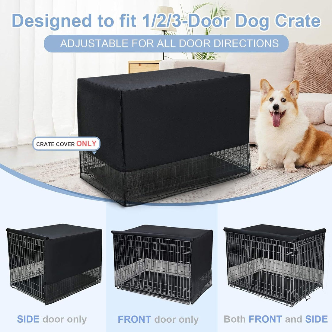 Explore Land Breathable Dog Crate Cover, 18 inches
