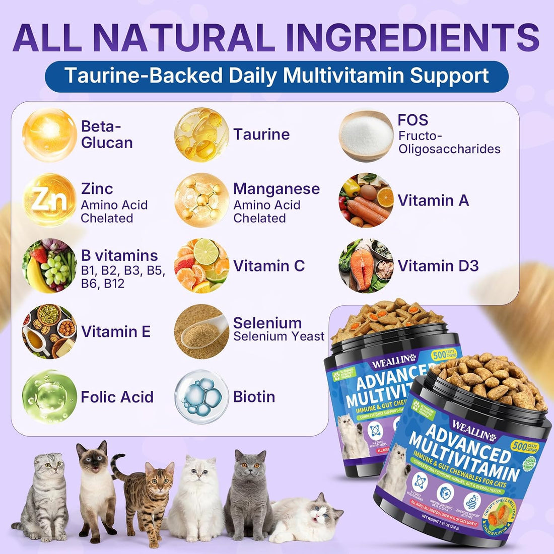 Taurine for Cats Vitamins Treats