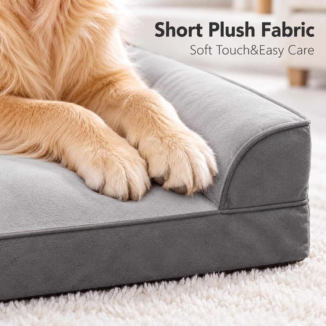 Large Orthopedic Dog Bed, Calming Waterproof Memory Foam Dog Sofa Bed