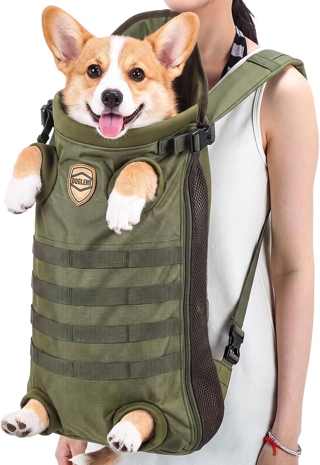 Dog Carrier Tactical Backpack for Medium Large 26-40lbs