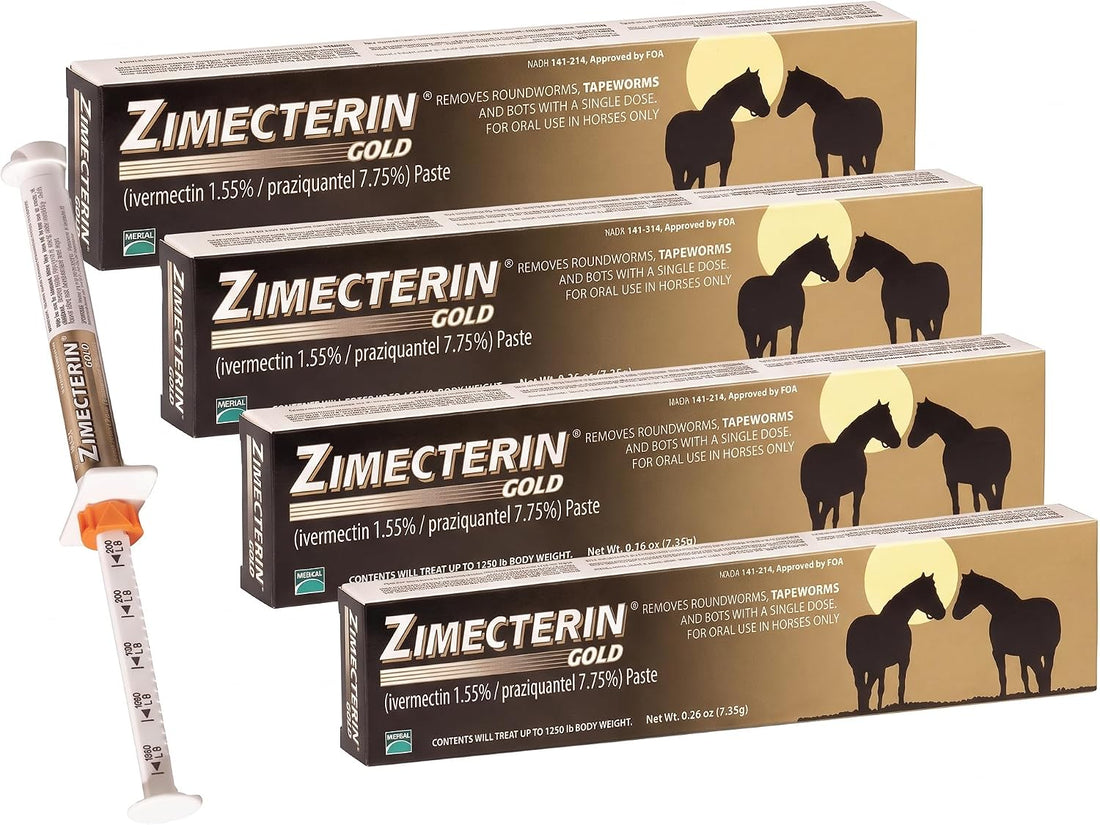 Merial Zimecterin Gold Dewormer Paste for Horses, 7.35gm