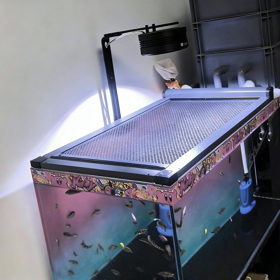 Retractable Fish Tank Hoods 30 * 12 or 24 * 12in Fish Tank Lid