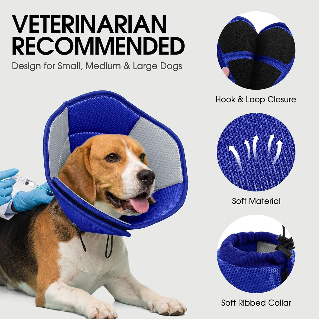 Dog Cones for Large Dogs Soft Dog Cone to Stop Licking
