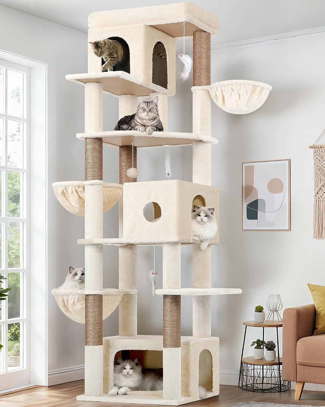 Globlazer Large Cat Tree, 80in Tall Climbing Tower, F80F