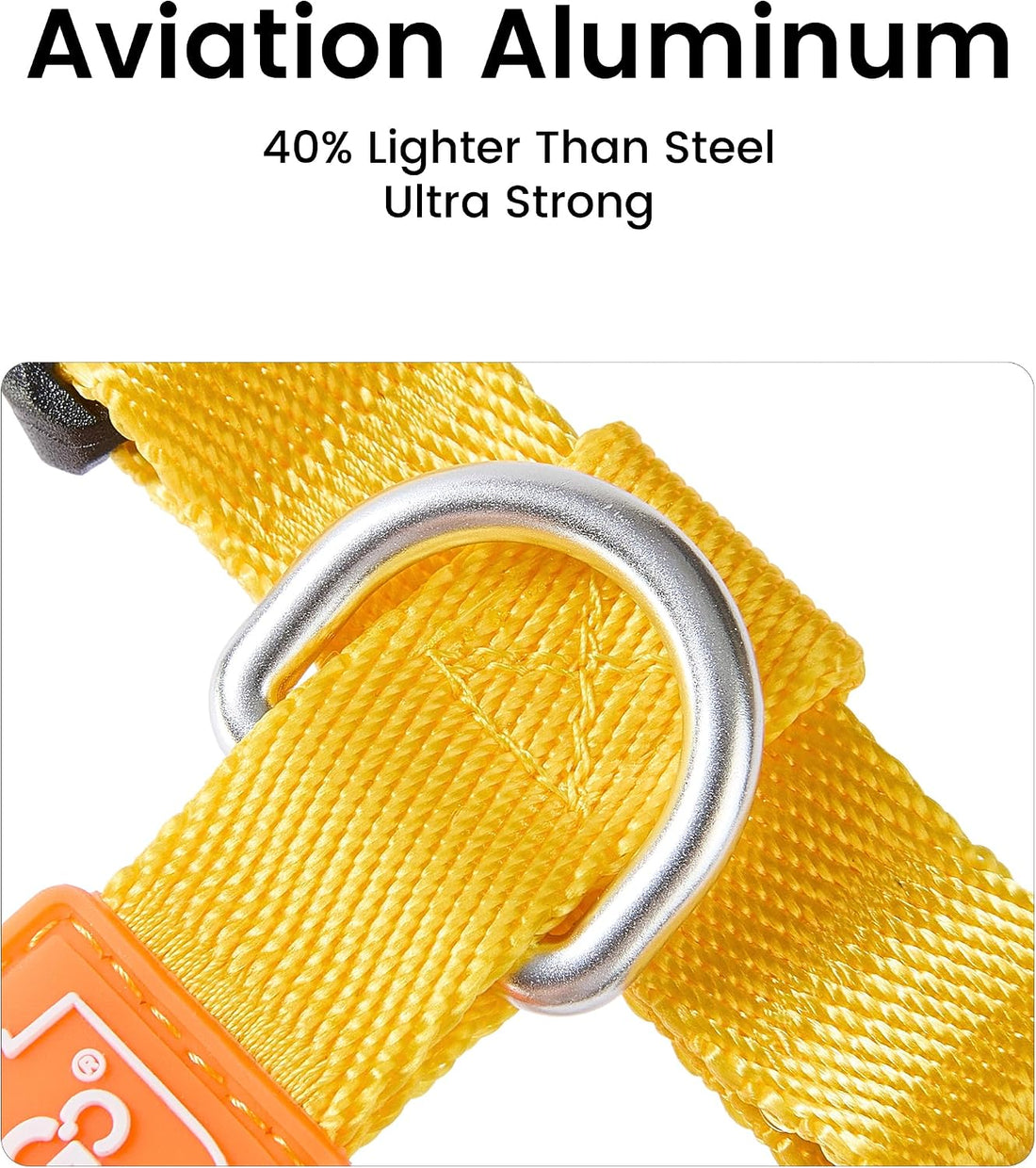 HOWGO Dog Harness,Adjustable No Pull Harness,Aluminum Rings