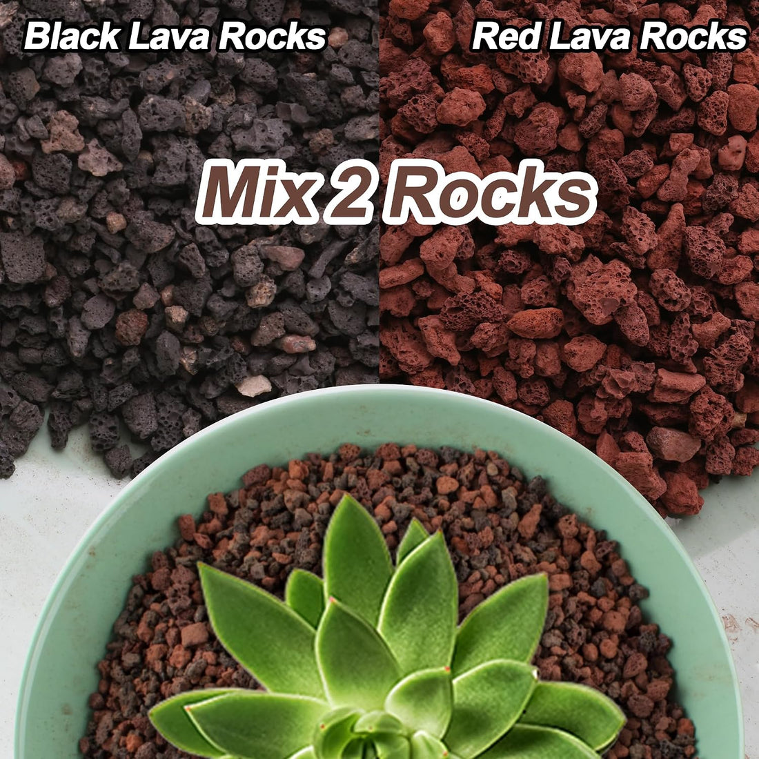 CJGQ 18lb Mix Lava Rocks for Plants
