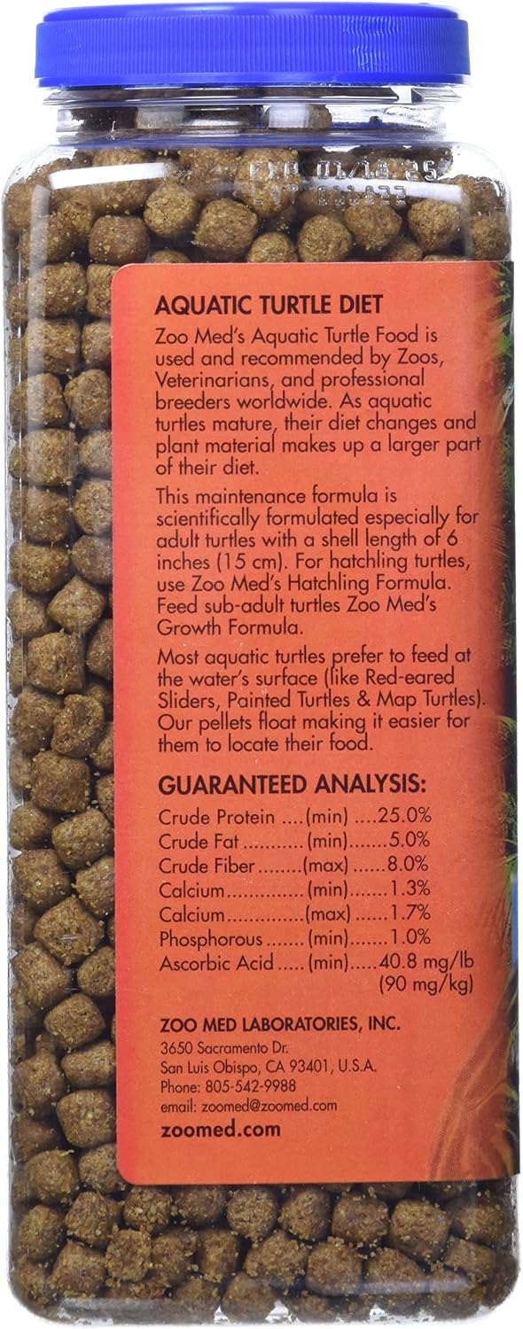 Zoo Med Aquatic Turtle Food Growth Formula, 54 oz.