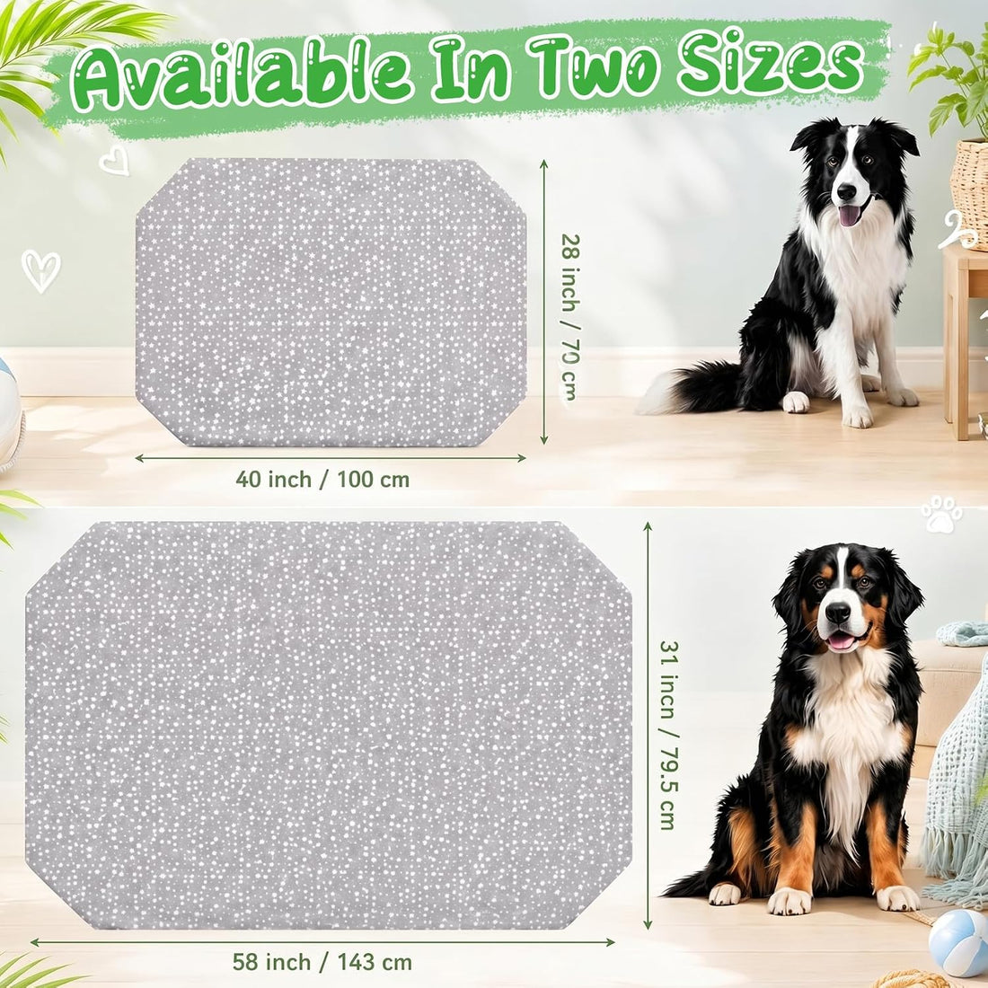 Dog Bed Cot Pad for Elevated Dogs Cot & Crate 40x28 Inch, Only Cover