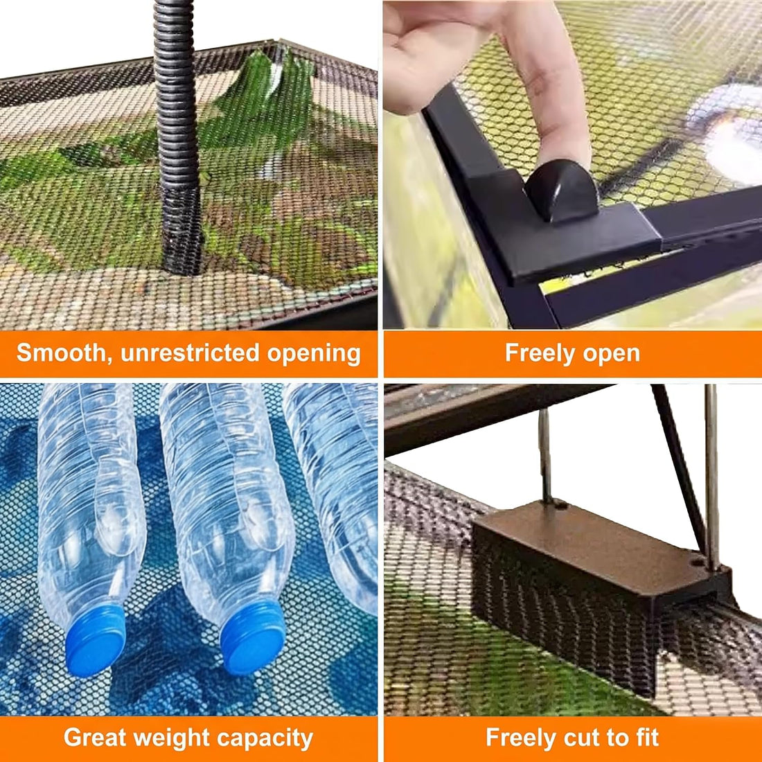 Magnetic Fish Tank Lid Aquarium Top Cover Anti-Jumping Mesh Net