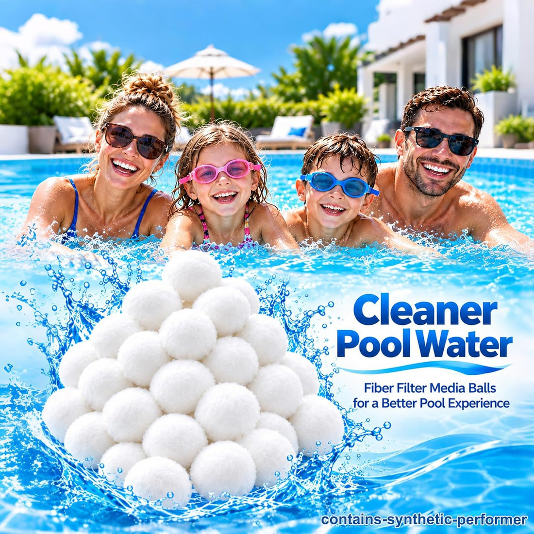 MAQIHAN 2 lbs Pool Filter Balls - Sand Filter Ball