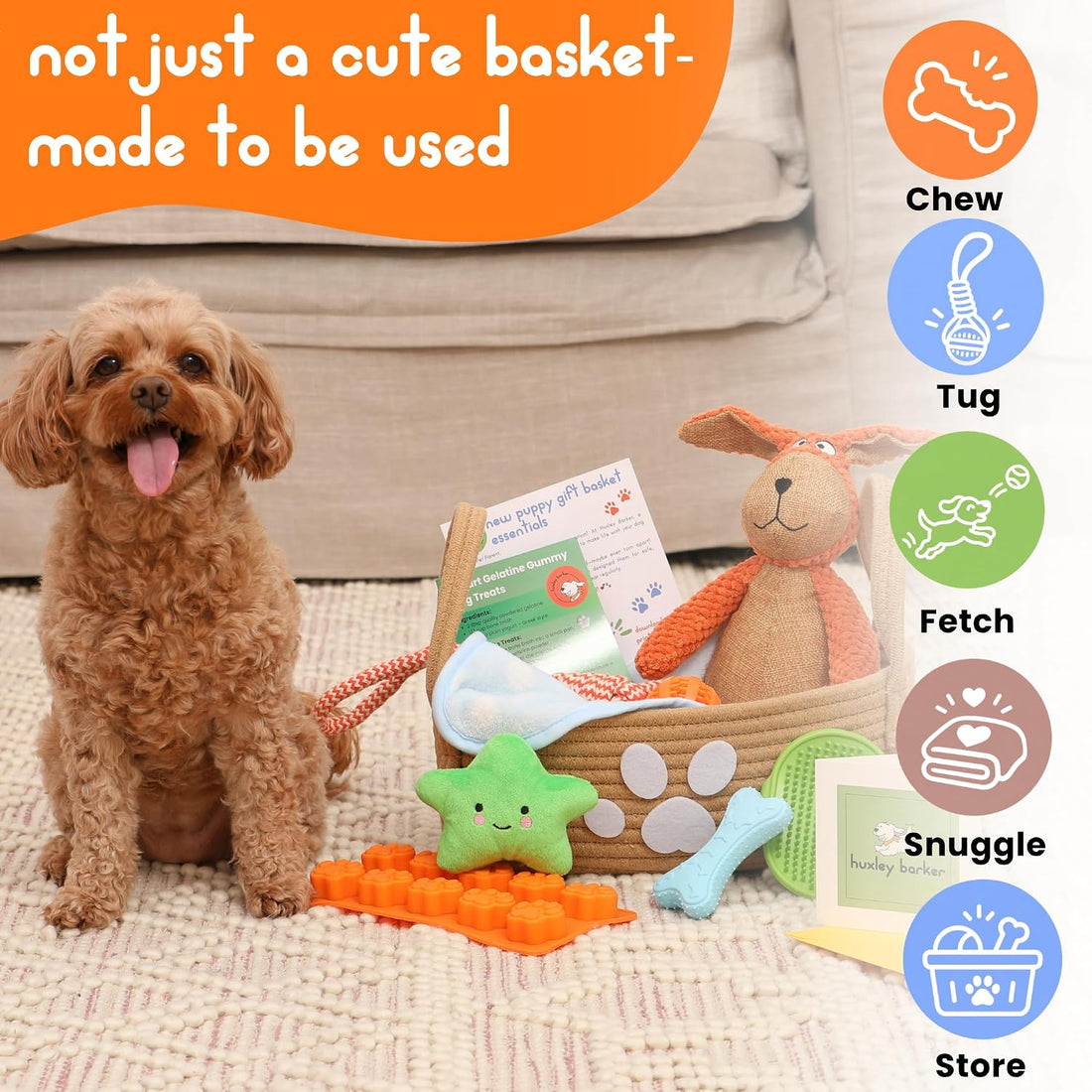 Premium Puppy Starter Kit - New Puppy Gift Basket with Essentials