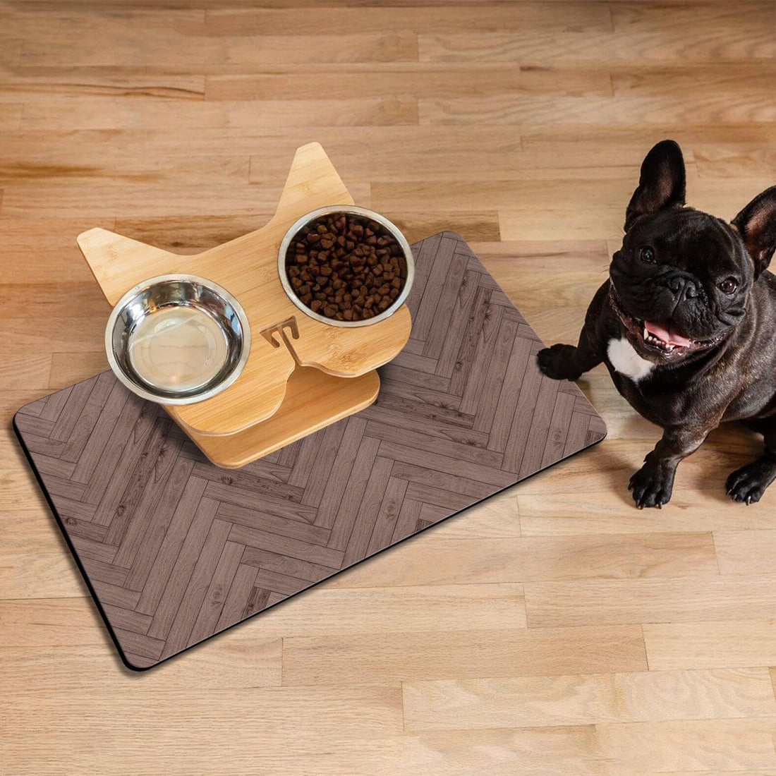 Dog Food Mats for Floors Absorbent, Pet Cat Food Mat