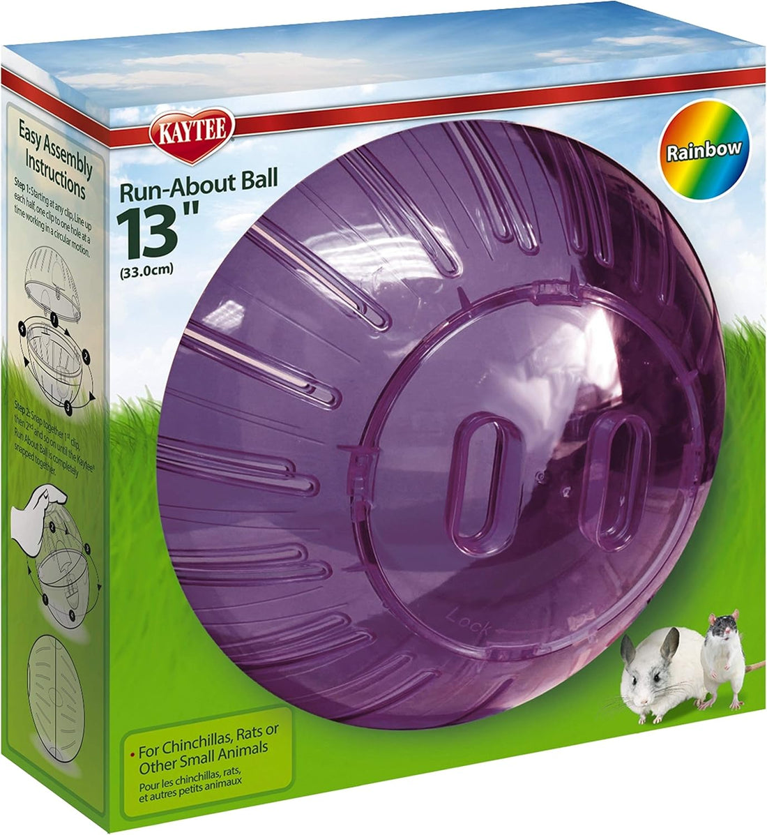 Kaytee 11.5" Clear Run-About Exercise Ball for Hamster & Gerbil Pets