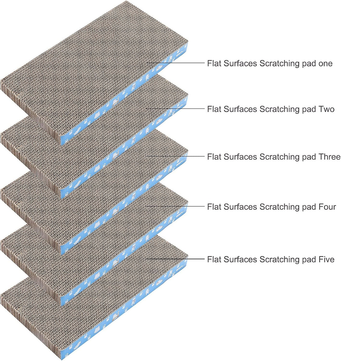 5 Packs in 1 Cat Scratch Pad