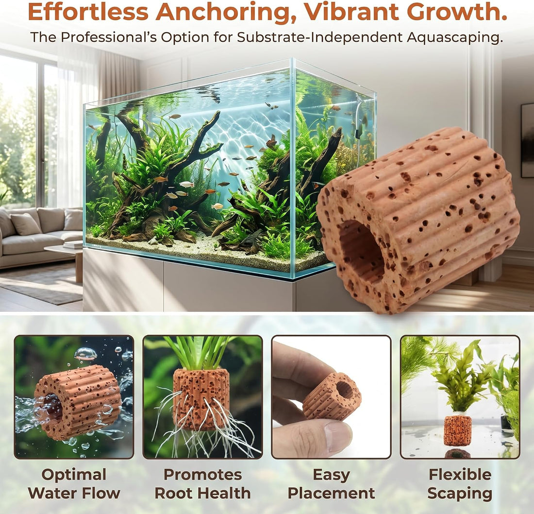 10-Pack 25mm Aquatic Plant Ring Base for Aquarium Pots