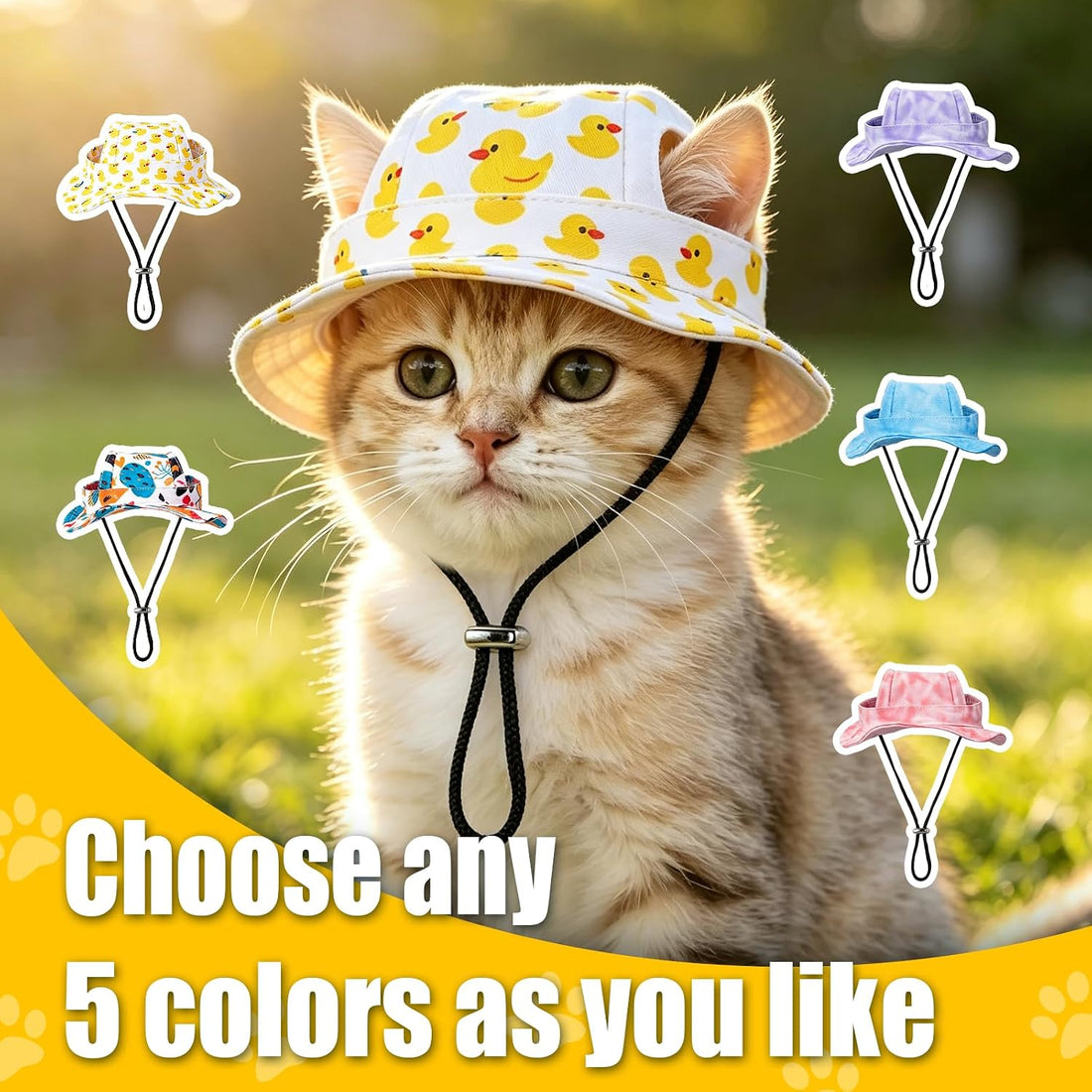 Dog Sun Hat, Hat for Dogs with Ear Holes, Pet Apparel Accessories