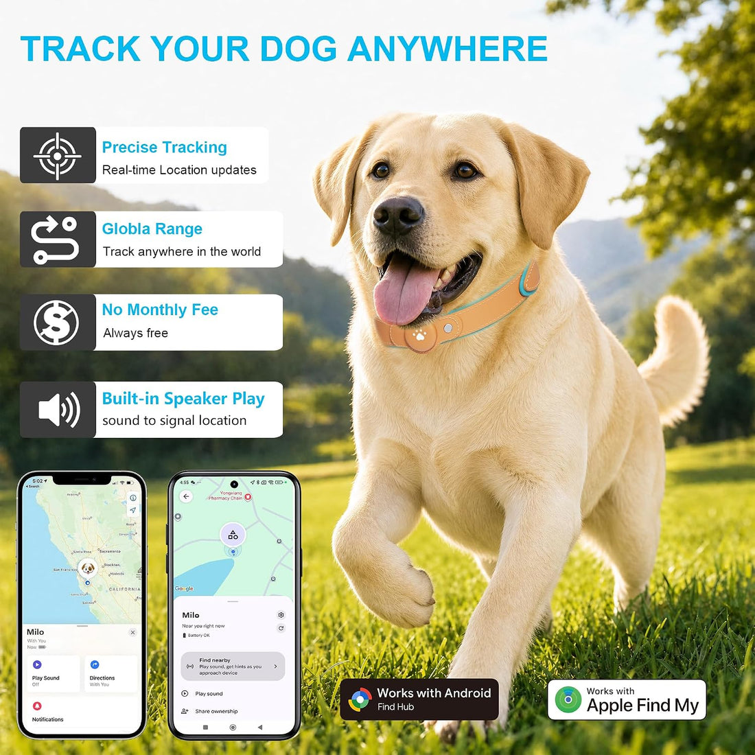 GPS Tracker for Dogs, Dog GPS Tracker