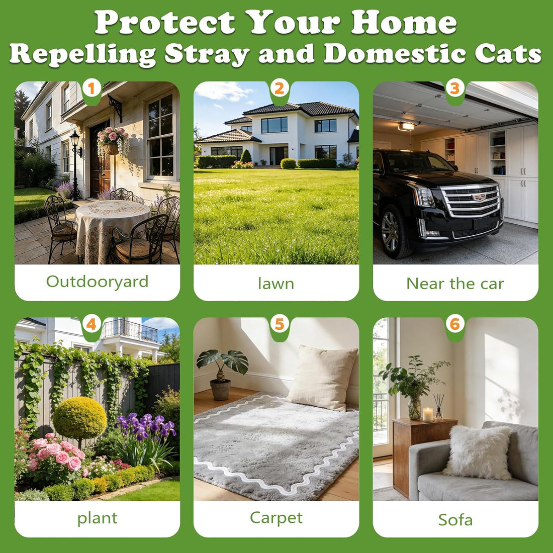 Cat Deterrent Outdoor Indoor