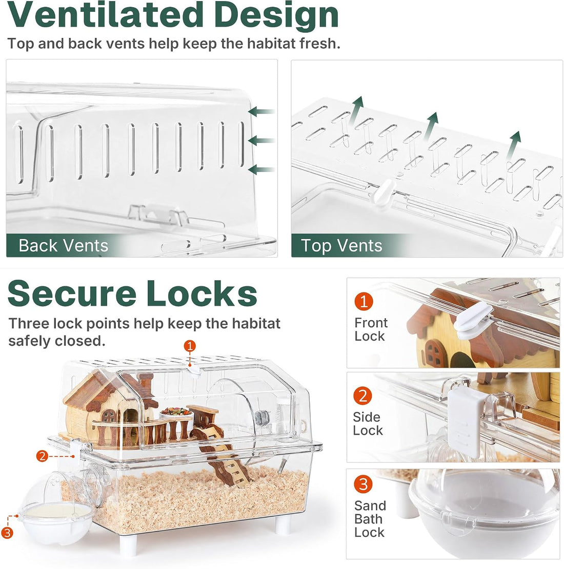 8-in-1 Hamster Cage Kit, 16 x 11 x 11.8 in