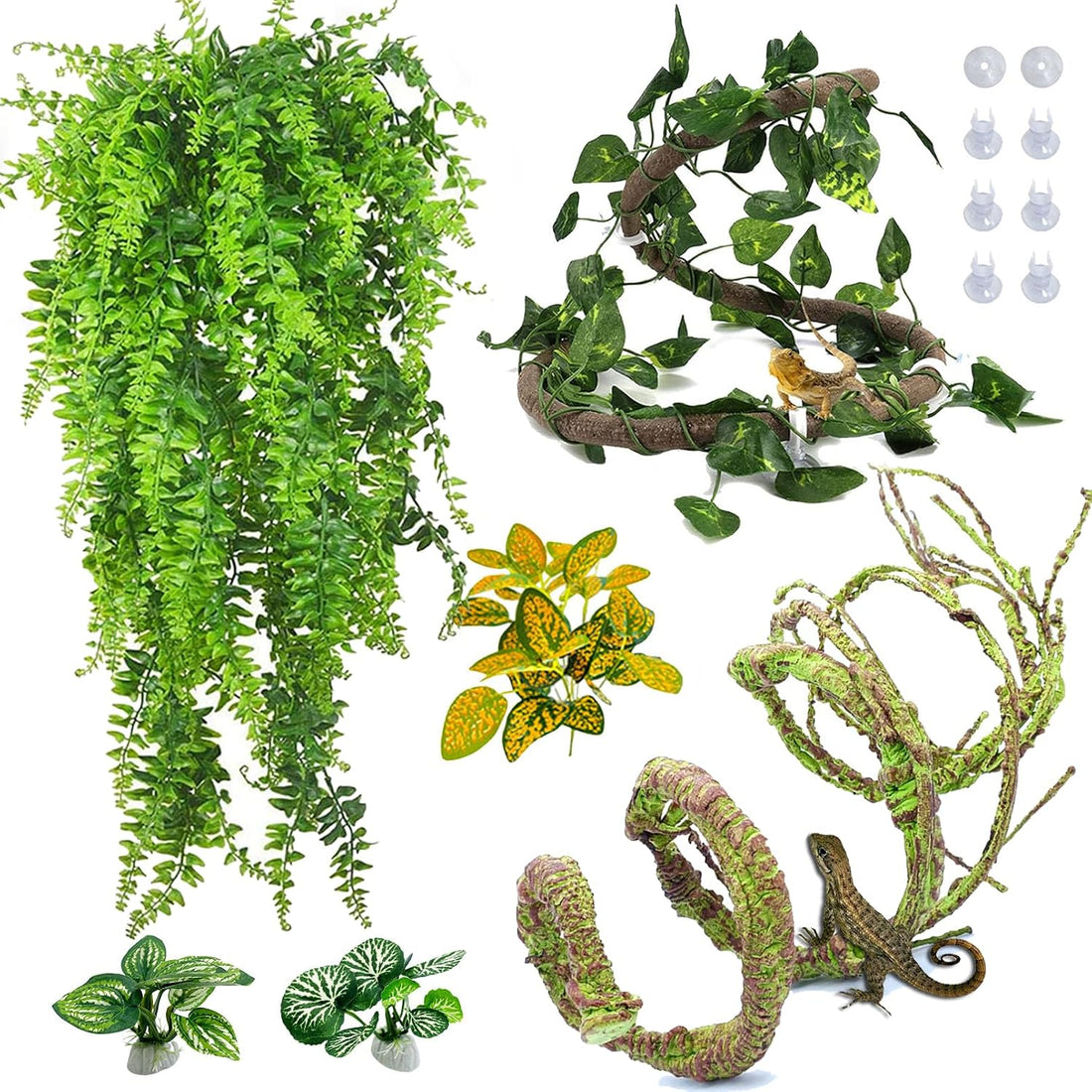 PINVNBY 10 PCS Reptile Plants Vine