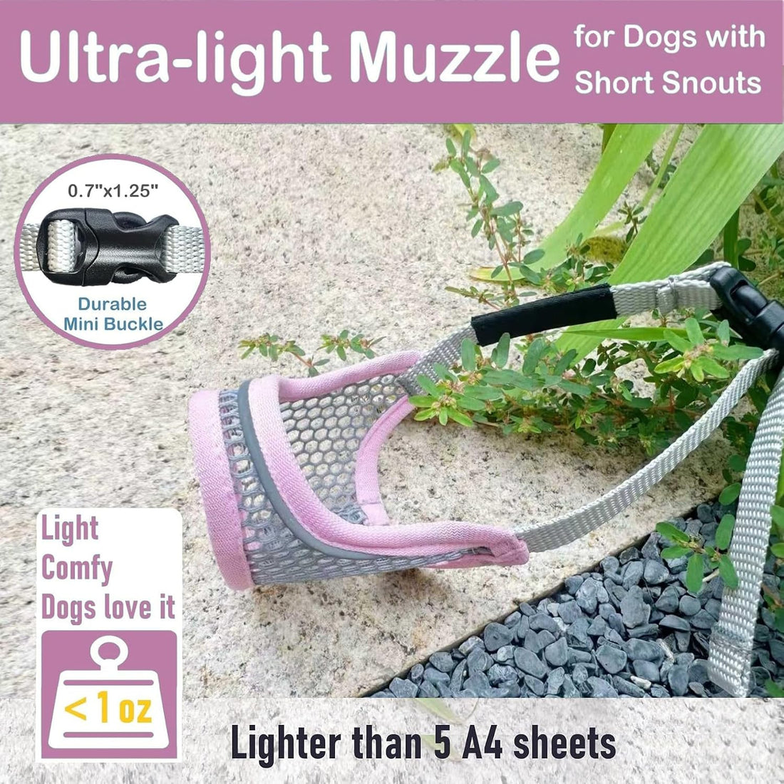 Dog Muzzle, Soft Mesh Muzzles for Small Dogs