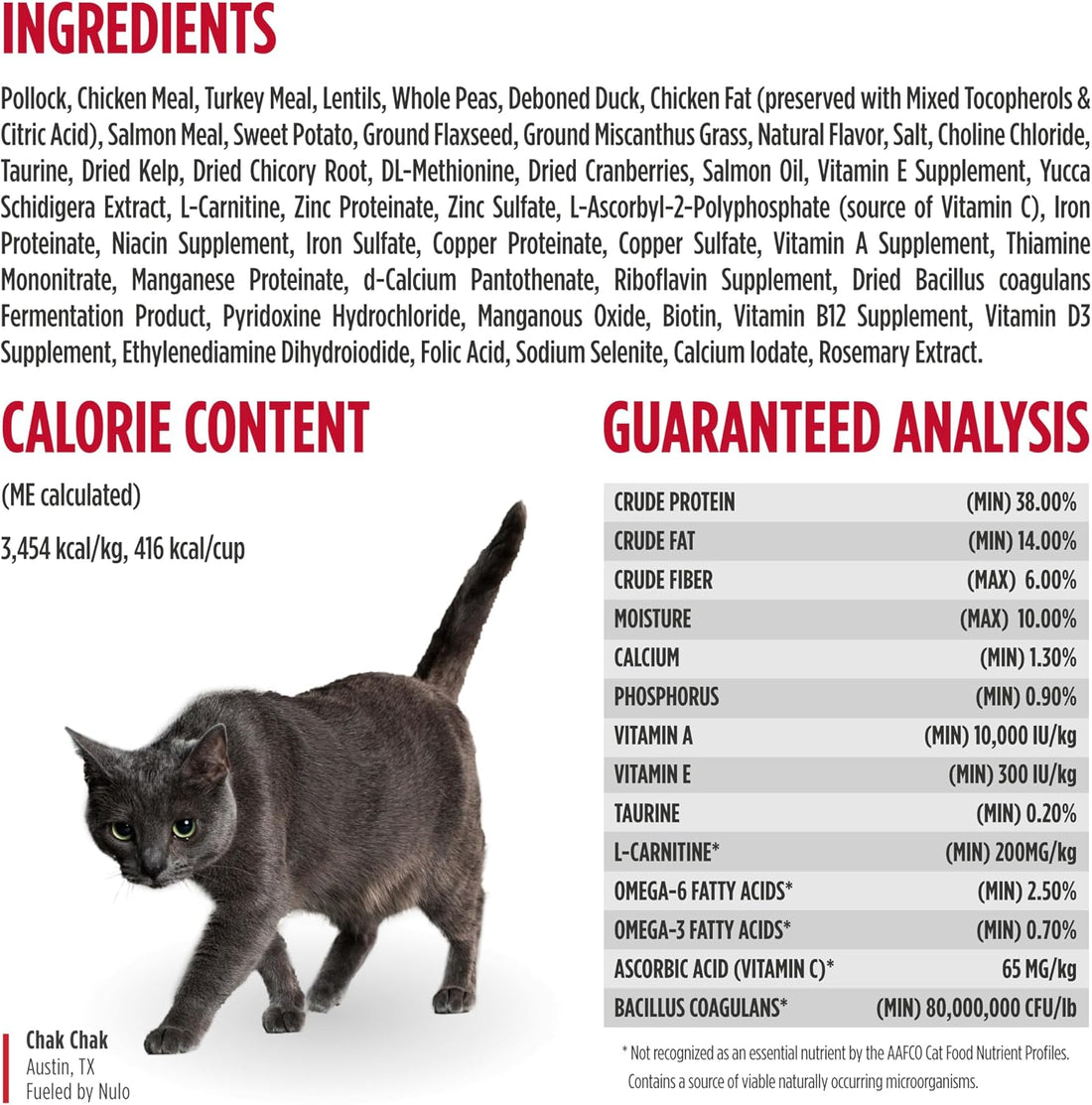 Nulo Freestyle Senior Grain-Free Dry Cat Food, Pollock & Sweet Potato