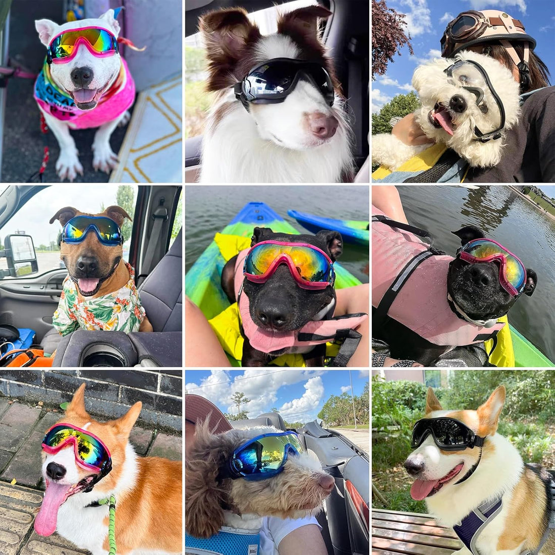 Dog Goggles Medium Large Dog Sunglasses Glasses Beach Motorcycle