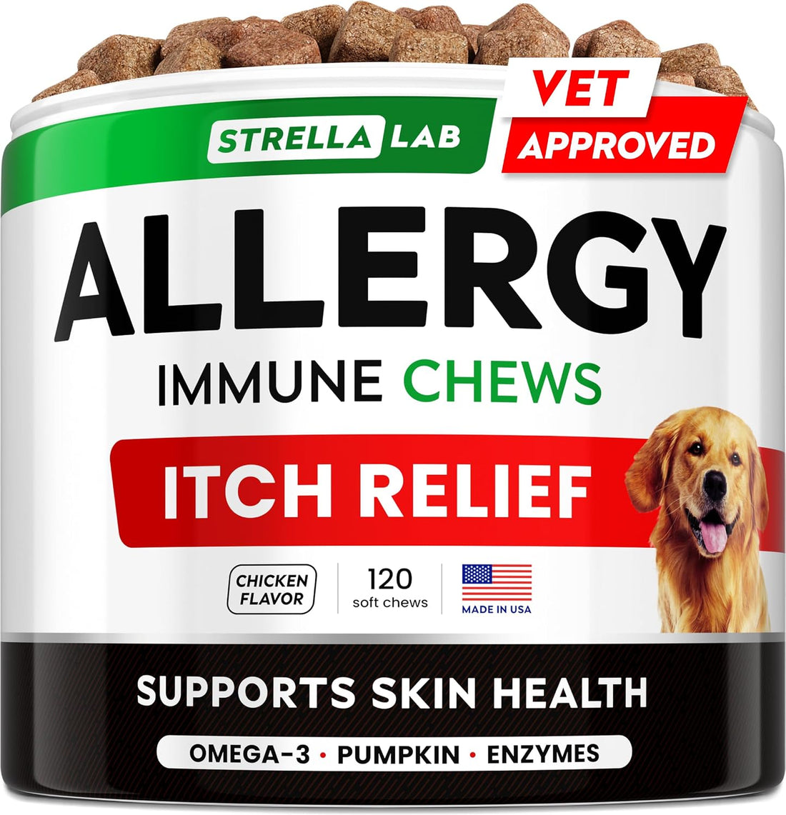StrellaLab Dog Allergy & Itching Relief