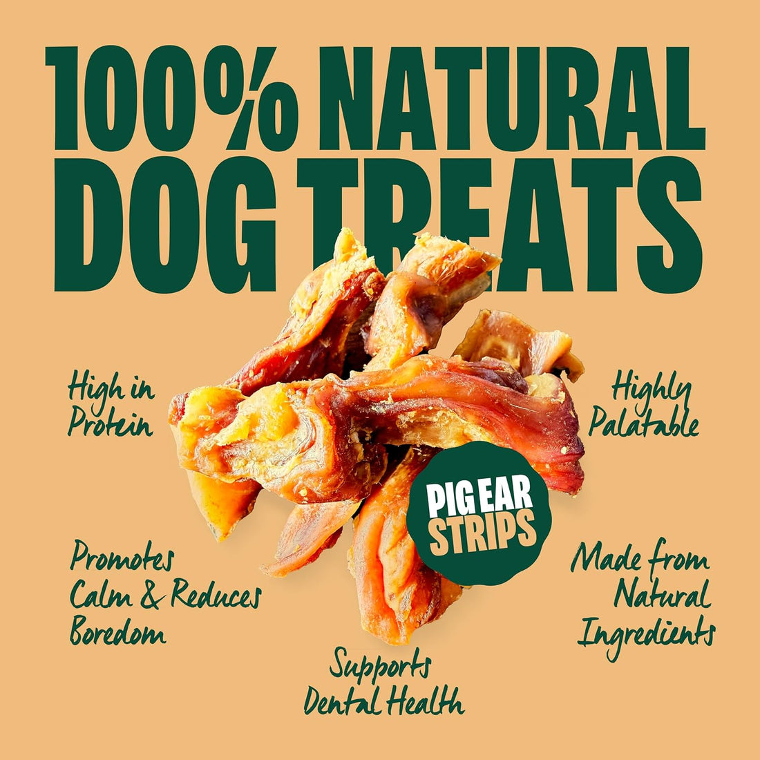 Pig Ear Strips Dog Treats, Breathtaking Maple Syrup Flavor