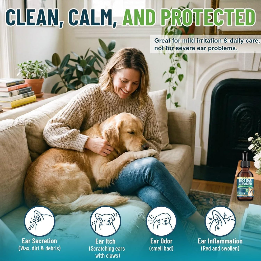 VICSOM Dog Ear Infection Treatment Drops