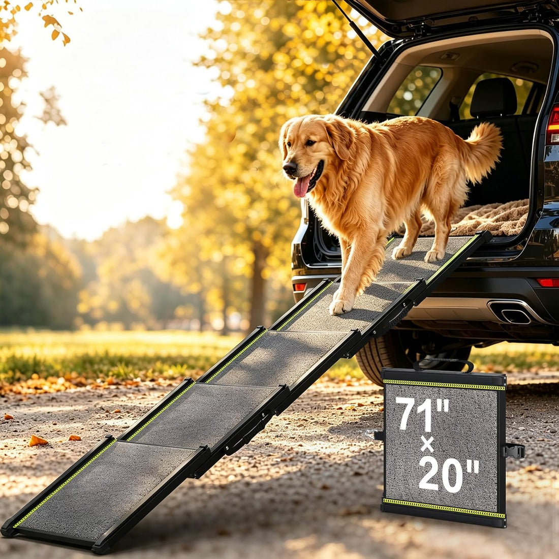 Dog Ramp for Car with Telescoping Design