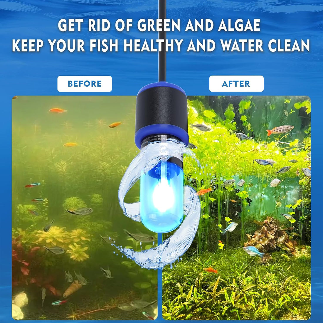 UV-C Aquarium Clean Light with Timer