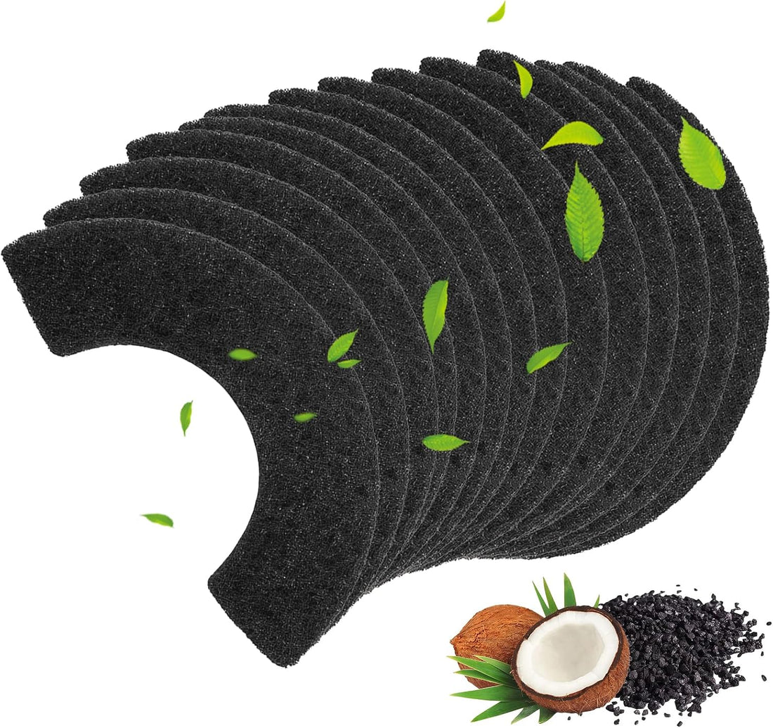 16Pcs Activated Charcoal Cat Litter Box Filters Replacement