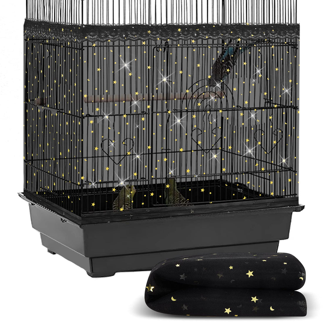 Shappy Large Bird Cage Cover Birdcage Nylon Mesh Net Cover Seed