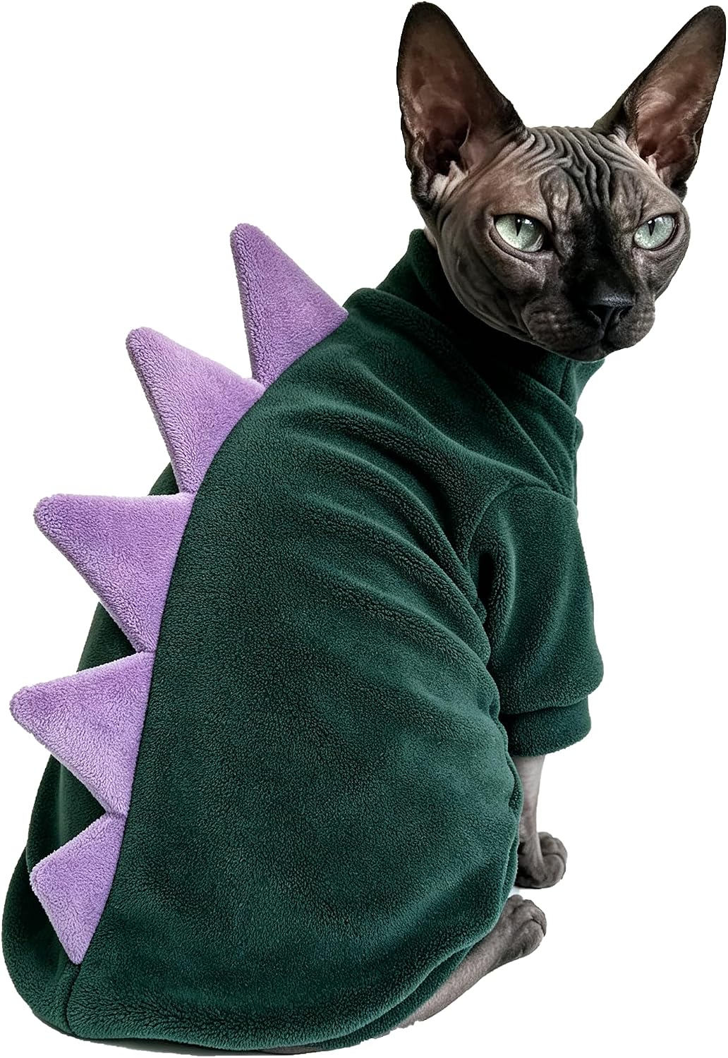 Sphynx Cat Clothes Halloween Dinosaur Costume Sweaters
