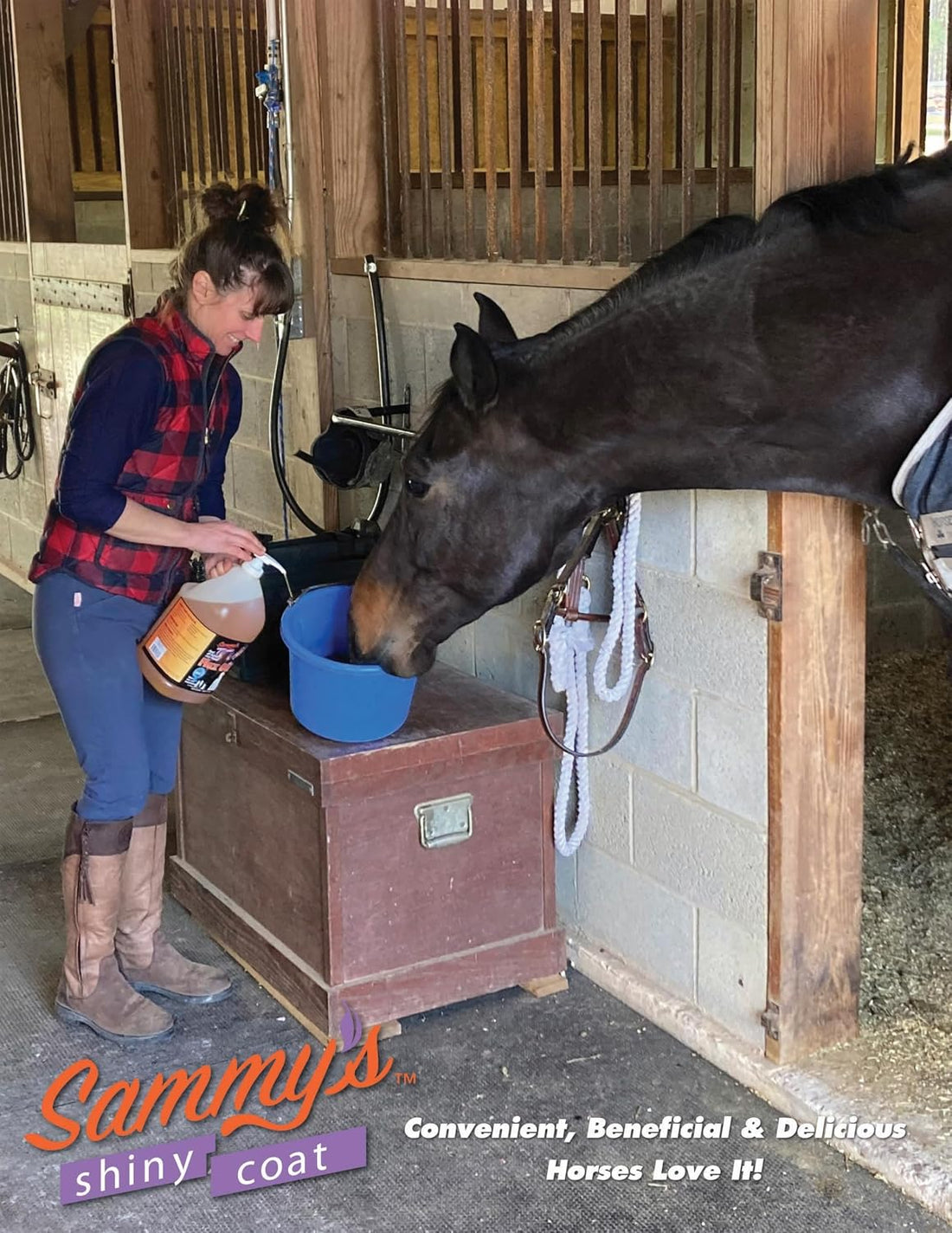 Sammy's Shiny Coat Flax Oil for Horses, Pure Flaxseed Oil for Horse
