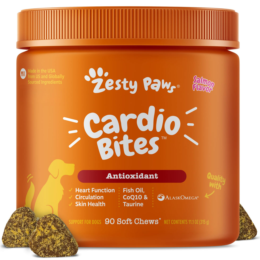 Zesty Paws Cardiovascular Support for Dogs - Taurine for Dogs