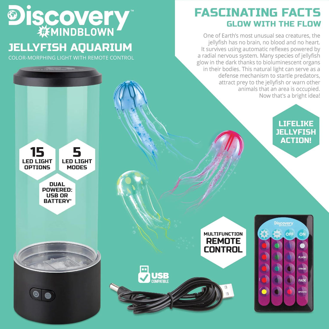 Discovery™ Jellyfish Aquarium Lamp
