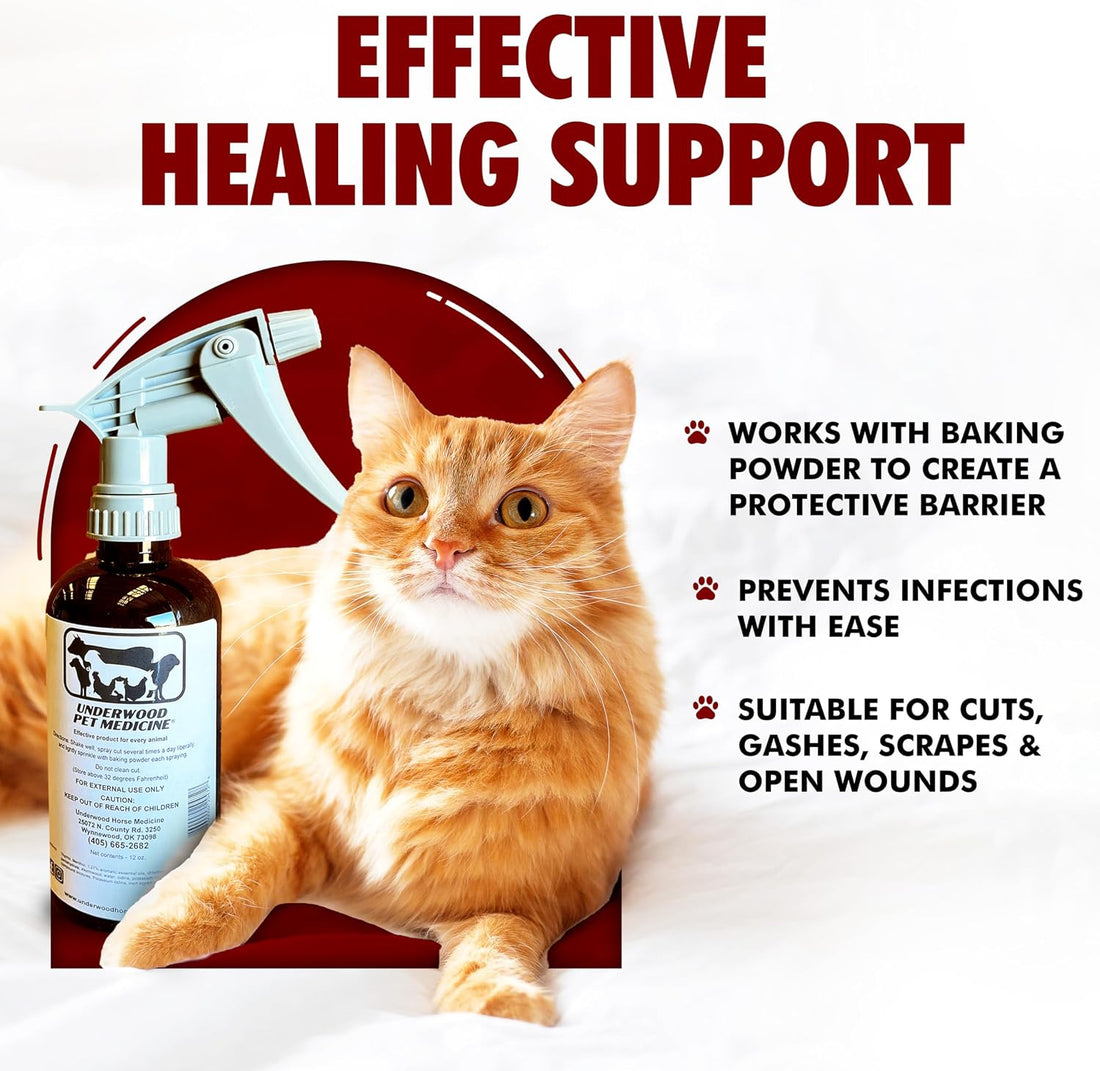 Pet Wound Care Spray with Trigger, Animal Wound Cleaner, 16 oz