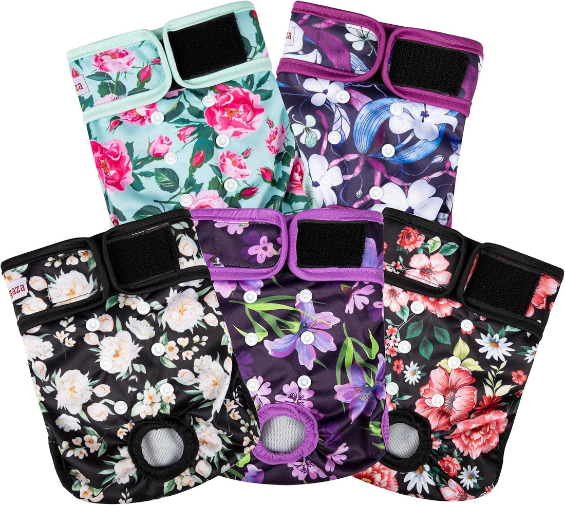 Washable Reusable Female Dog Diapers Small Medium Large Doggie Puppy