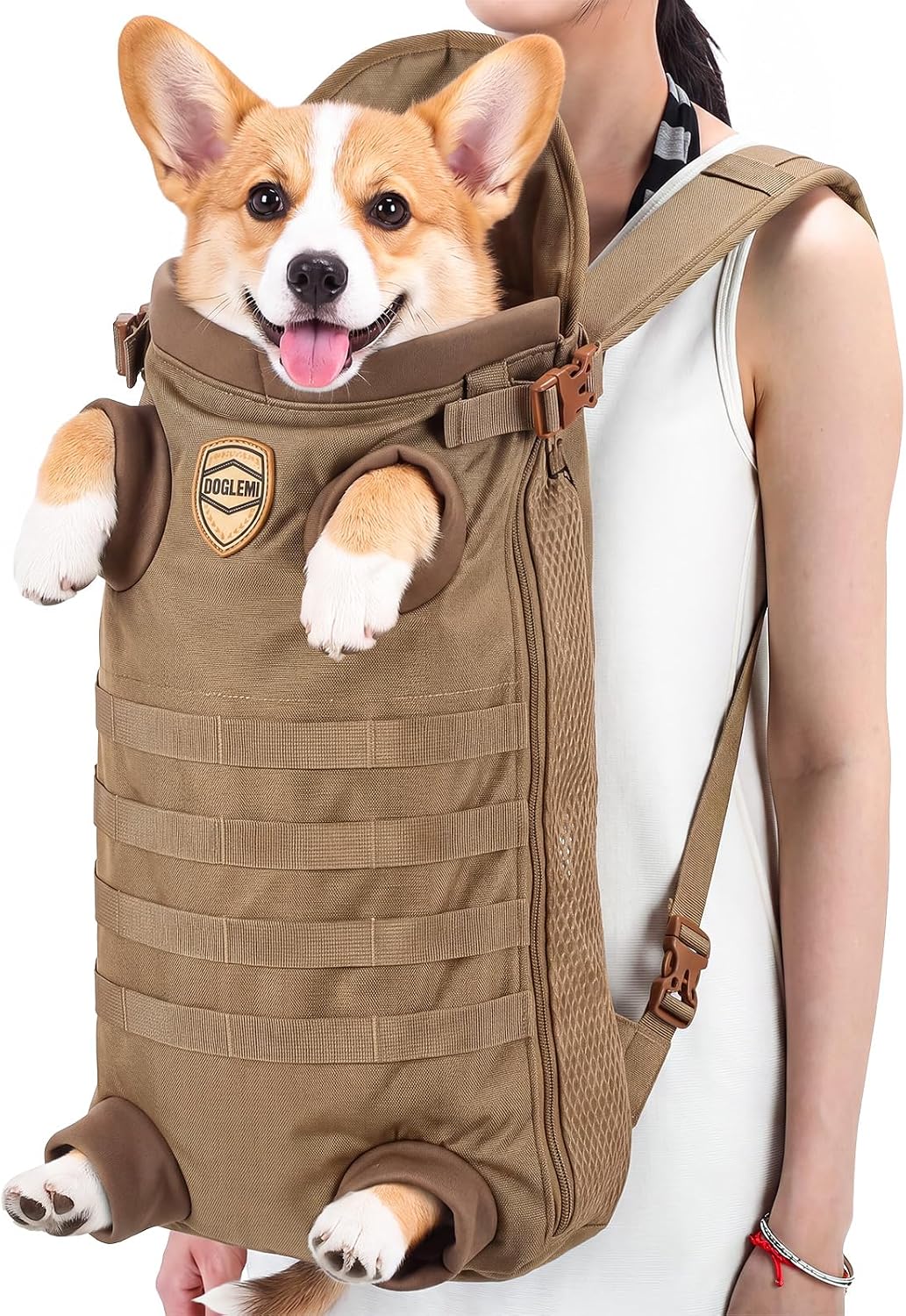 Dog Carrier Tactical Backpack for Medium Large 26-40lbs