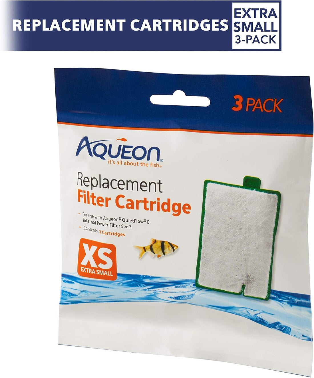 Aqueon Replacement Filter Cartridges, Fish Filters, Extra Small