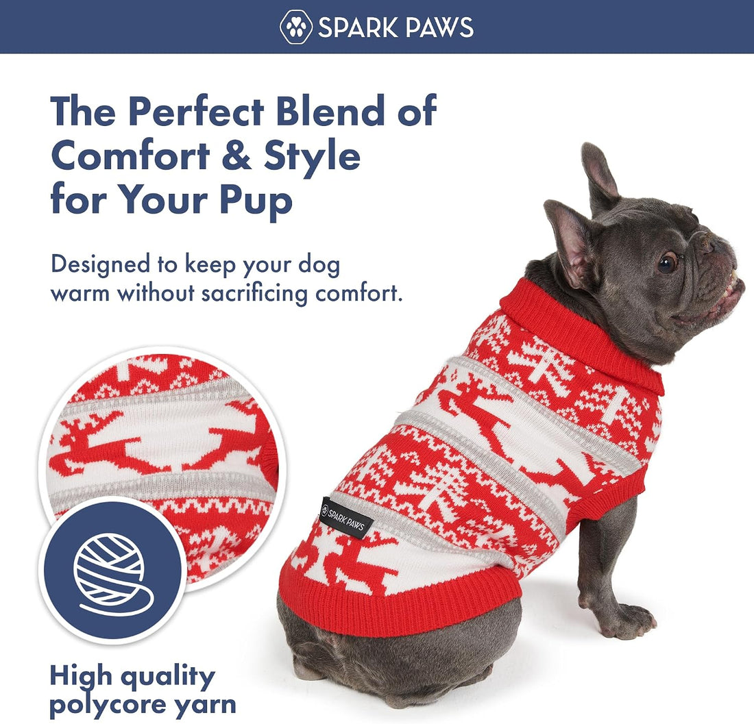 Spark Paws Christmas Dog Sweater