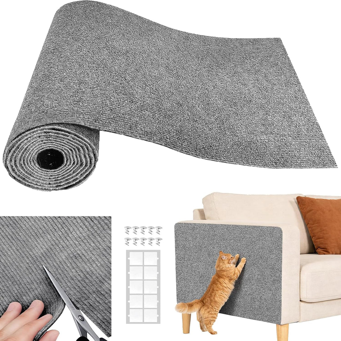 SREBAY Cat Scratch Couch Furniture Protector